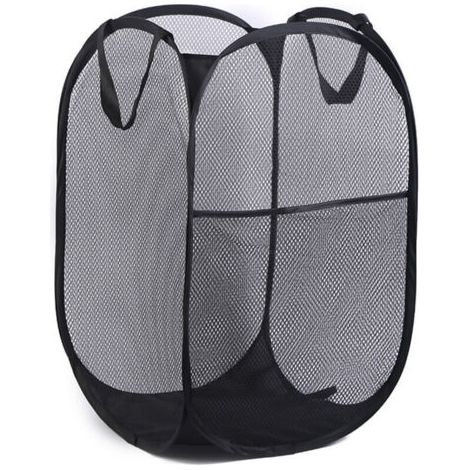 Panier à Linge Pliant 75L Grand Panier à Linge Pliable, Paniers Pliants Lavage Paniers à Linge Pliables Portables pour Chambre et Salle de Bains, Panier de Nettoyage Pliable Panier à Linge Noir (1/4)