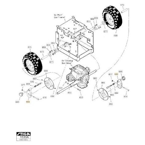SBLOCCO RUOTA ORIGINALE STIGA - 1812-1982-01