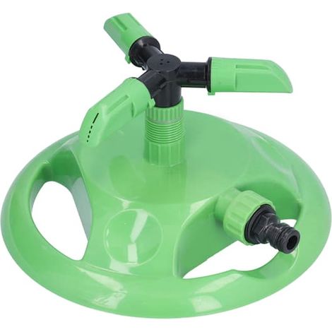 Arroseur de jardin en ABS à diffusion automatique à 360°, buse réglable de 8 x 5,5 cm, base de 22 x 8 cm, filetage G1/2 ou G3/4, pour pelouse et irrigation. (1/5)