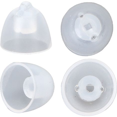 10 Pièces Dômes pour Aides Auditives 8mm Ouverts, Lavables et Antistatiques - Amélioration des Graves (1/5)