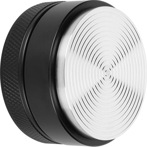 Distributeur de café en acier inoxydable réglable en hauteur avec base filetée antidérapante (base filetée noire de 58 mm) (1/5)