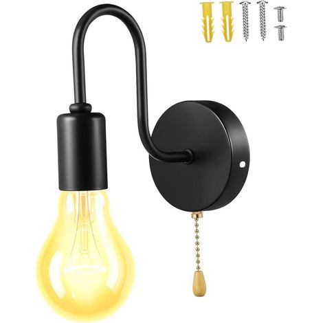 Vintage-Wandleuchte mit Kette, dekorative Lampe für den Innen- und Außenbereich (1/5)