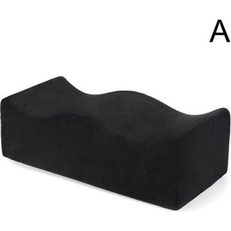 Oreiller en mousse pour chirurgie BBL - Oreiller de récupération après lifting des fesses - Noir - Taille unique (1/4)