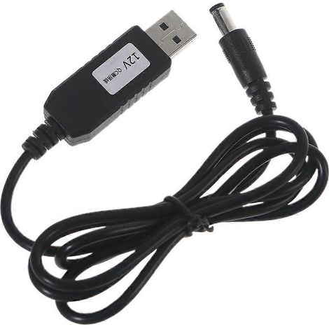 Câble d'alimentation USB QC3.0 5,5 x 2,1 mm 12 V 9 V pour routeur WiFi, caméra portable - 12 V (1/5)
