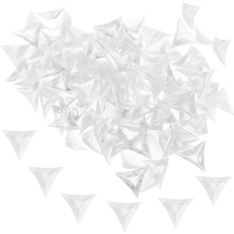 300 protège-coins pour meubles, PVC, transparent, triangulaire (1/5)