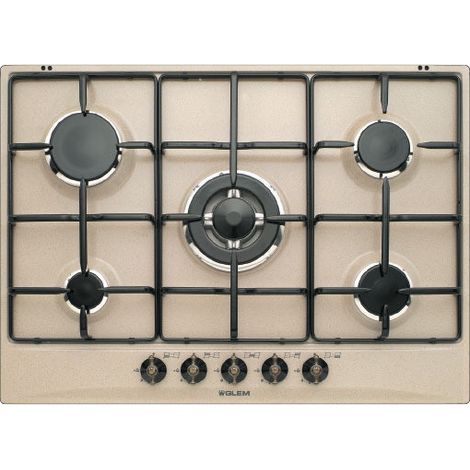 Glem Gas GT755SA hobs Arena Integrado 70 cm Encimera de gas 5 zona(s)