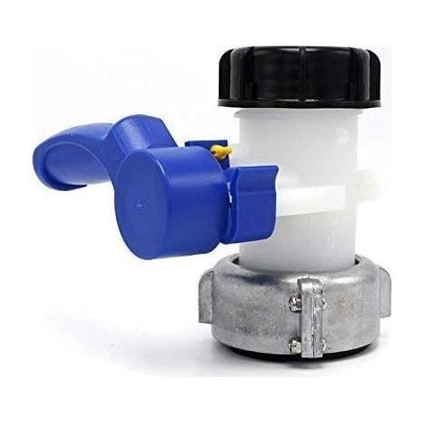 Adaptateur universel IBC - Vanne papillon - Cuve 1000 litres - Robinet IBC 75 mm - Robinet à clapet DN50 (1/4)