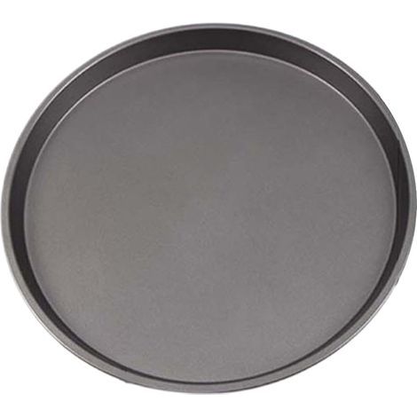 Plaque de cuisson ronde pour four, revêtement antiadhésif, plaque à pizza robuste en acier au carbone résistant à la rouille, plaque de cuisson de qualité professionnelle (1/5)