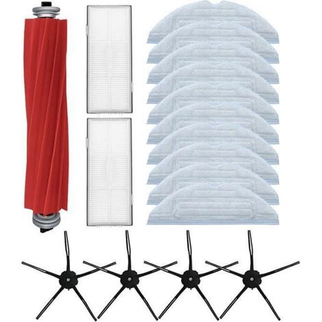 Accessoires Robot Aspirateur - - Xiaomi Roborock S7 T7 - 17 Pièces - Filtres HEPA - Brosses Latérales (1/4)