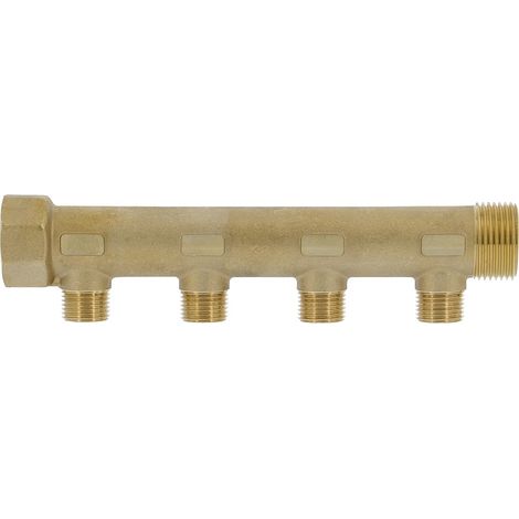 Lot de 10 collecteurs mâle-femelle 1'' (26/34), 4 départs mâle 1/2'' (15/21), pour sanitaire et chauffage