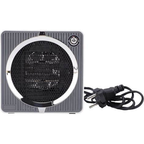 Mini-Heizlüfter für den Innenbereich, PTC-Technologie, schnelles Aufheizen, leiser Betrieb, tragbarer Tischventilator für Schlafzimmer, Badezimmer oder Büro - Crezuo
