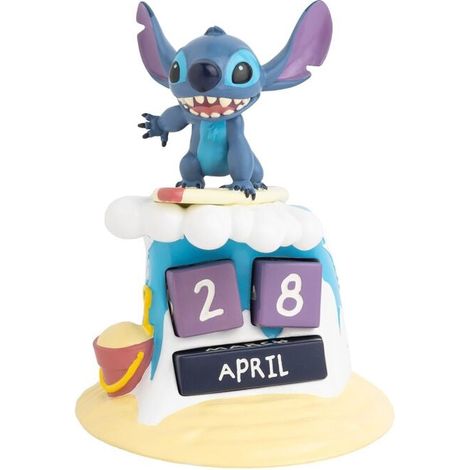 Calendario perpetuo 3d de stitch surfer para decoracion del hogar (1/4)