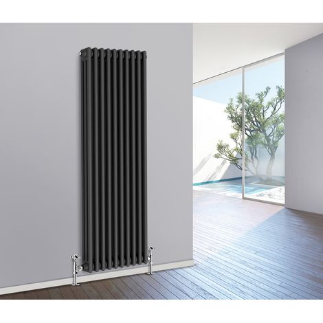 Traditional Radiator Cast Iron Style Radiator 3 Column Anthracite 1800 x 470mm (1/5)