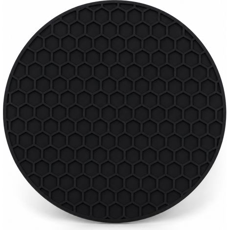 dessous-de-plat isolant noir renforcé en silicone modele 2