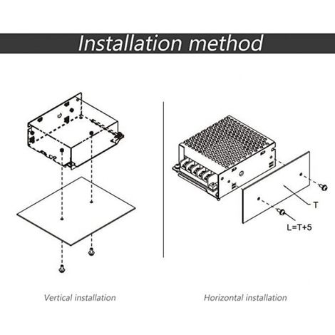 12V 5A 60W Commutateur d'alimentation Régulé, Alimentation de Commutation pour Protection de Securité avec Surcharge (1/4)