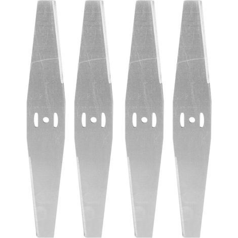 Garden Future4 Pièces Lames de Tondeuse à Gazon Électrique en Acier Inoxydable Allongées Anti-Enchevêtrement Accessoires pour Débroussailleuse - 20 cm -KZQ (1/5)