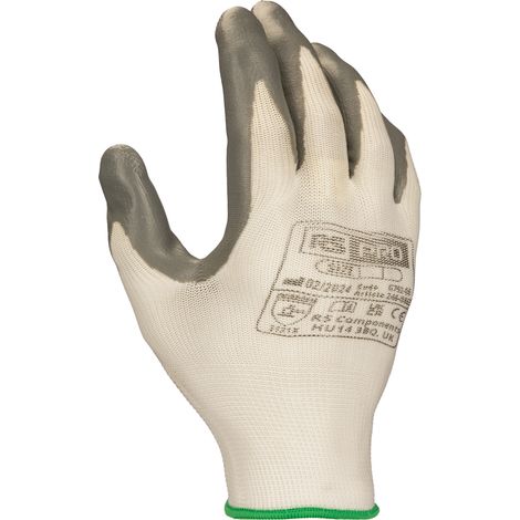 Gants RS PRO taille 9, L, Manutention générale, 12 Paires, Gris ( Prix pour Paquet de 12 )