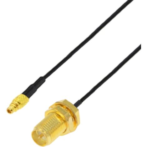 Cavo di collegamento MMCX / Connettore SMA-RP RF1.37 da 10 cm