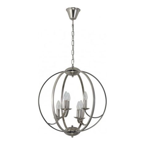 Hängeleuchte de 6 Lichter Modell NARCISO nickel FABRILAMP