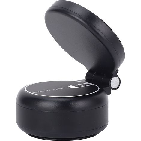 Support de téléphone à ventouse magnétique sous vide électrique, support de cellule à Angle réglable pour miroir de voiture, mur en verre noir. (1/3)