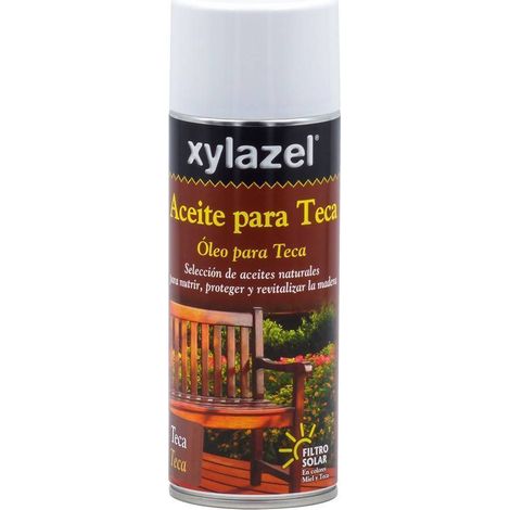 Xylazel Olio Spray per Teak Colore Teak 0.400L