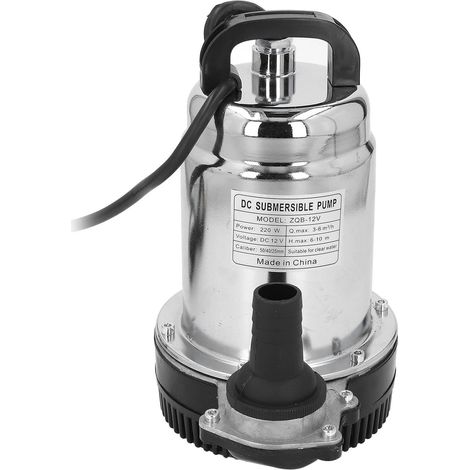 220W DC Submersible Pump, 6-10m Lift, 3-6 m³/h with Outlets (1/5)