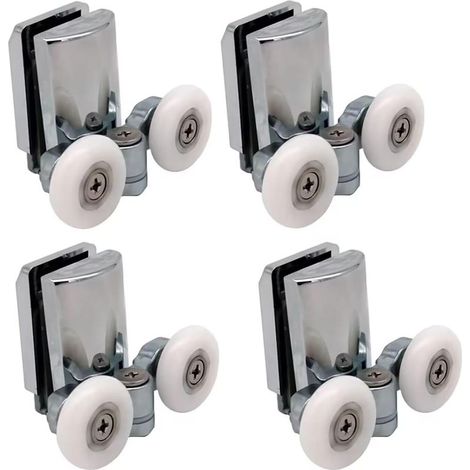 INHHUB Lot de 4 roulettes de porte de douche de 23 mm Rouleau pour Coulissante Porte Douche -INHHUB (1/5)