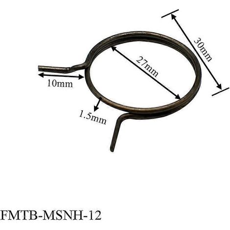 Ressorts de rechange pour poignées de porte (lot de 5), noirs et résistants. (1/5)