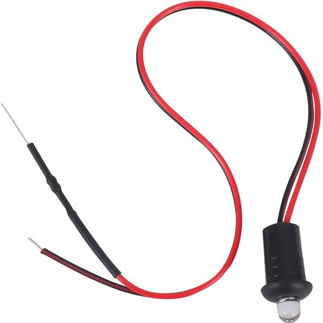 12V Mannequin Clignotant Fausse Alarme de Voiture Tiret Mont LED Lumière (Rouge) (1/5)