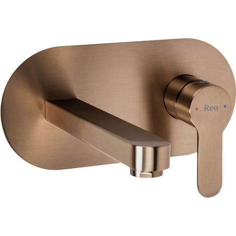 Rubinetto Del Lavabo A Scomparsa Rea Arcos Brush Copper