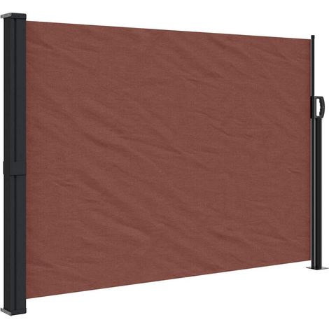 Store Banne - Auvent latéral rétractable marron 140x600 cm fr10578 - Maison La Vie (1/5)