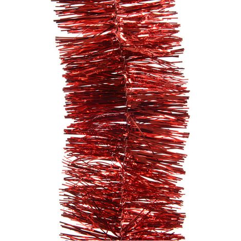 Guirlande brillante EDM - esprit de Noël - 270 x 7,5 cm - Rouge - 72214 (1/3)
