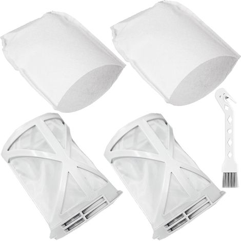 Lot de 2 + 2 filtres pour Makita aspirateur CL100, CL106, CL180, DCL180 (1/5)