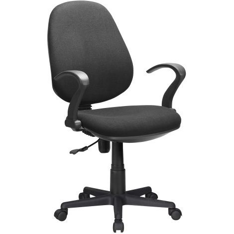 SEDIA DA UFFICIO nero - cm 60 x 58,5 x h. 90,5 / 102