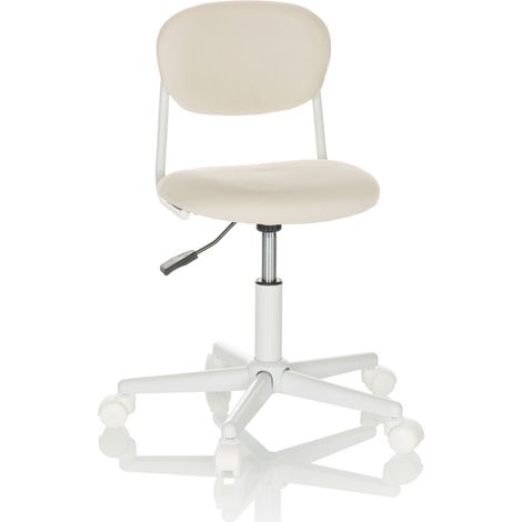 Chaise de bureau pour enfants / chaise pivotante pour enfants KIDDY BASE I Tissu beige hjh OFFICE