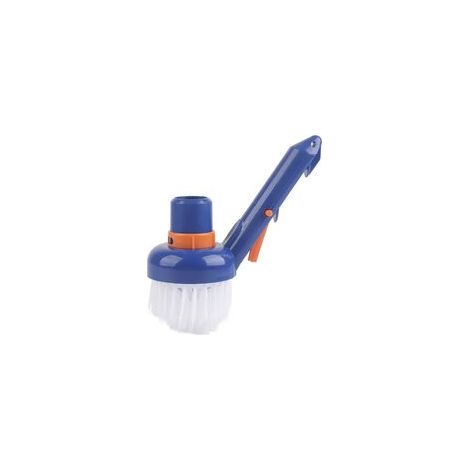 Cepillos de limpieza para spas, material PC + nylon, herramientas para el mantenimiento de piscinas exteriores, repuestos para jardines, parques acuáticos y piscinas.