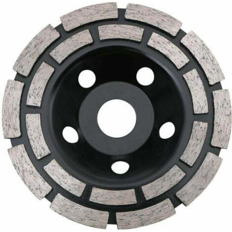 Disque diamant, diamant de meulage de béton 125 x 22,23 mm double rangée, disque diamant universel pour meuler le béton, la p (1/5)