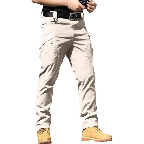 Pantalon cargo tactique pour homme résistant à l'eau léger pour la randonnée, le travail avec plusieurs poches pour la randonnée et le travail (1/5)