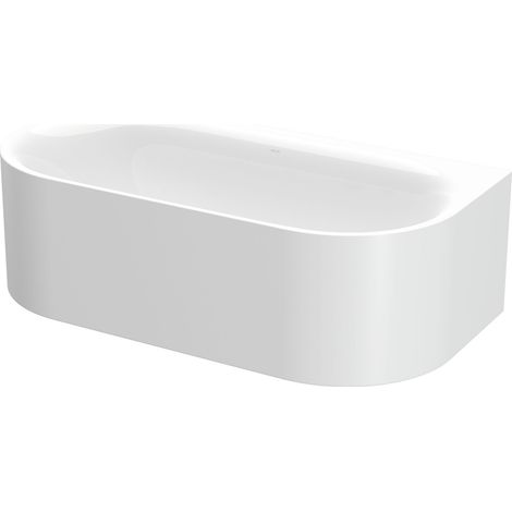 BetteLux Oval Silhouette I Baignoire en applique, 2 inclinaisons