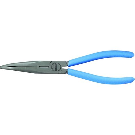 8132 AB-160 TL Pince plate à bec rond angulée 160 mm isolé par immersion (1/4)