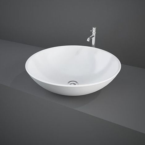 Lavabo da appoggio tondo 45,5x16 cm a ciotola Rak modello Diana (1/2)
