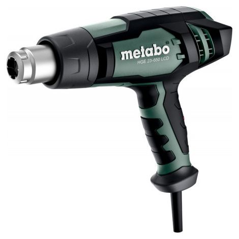Metabo – Pistolet à air chaud 603065500 – Température 80-650°C – Puissance 2300W – Débit d'air 150/500 l/min – Écran LCD pour réglage précis (1/6)