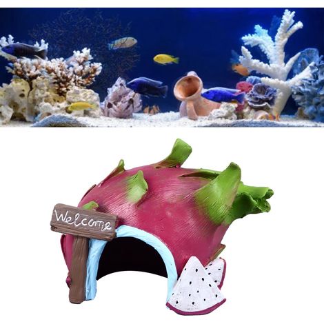 Décorations Aquarium Maisons de Légumes et Fruits Uniques - Carotte, gland, pitaya, durian, ananas-AUTRES (1/5)