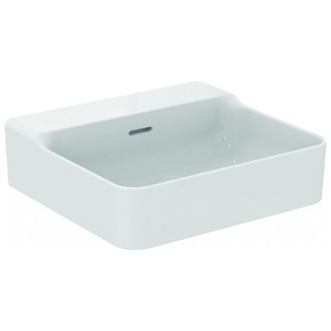 LAVABO IS Conca, sans vidage, avec trop-plein, 500x450x165mm, poli, blanc avec IP