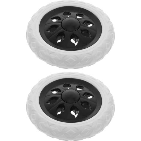 2 Roues de rechange pour chariot de supermarché roues en