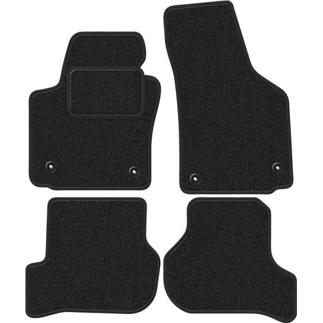 Alfombrillas de terciopelo para coche: Seat Leon II hatchback (2005-2012) antracita (1/5)