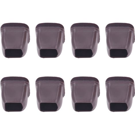 8 embouts de pieds de chaise en TPE, protection de sol, kit de capuchons pour pieds de meubles, table et tabouret, marron (1/5)