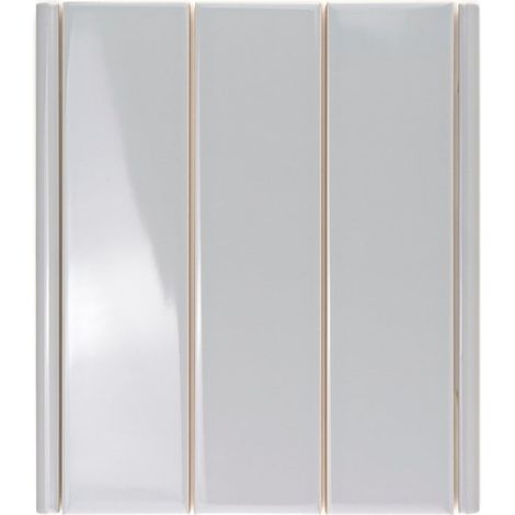 Carrelage Mur Ceramic Connection Grey Brillante 1x30 cm