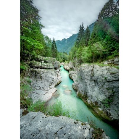 Tableau sur toile gorge 100x140 cm - Impression sur Toile Murale Décorative - Image imprimée en HD sur Toile - Toile sur Châssis en Bois FSC - Fabriqué en France (1/4)