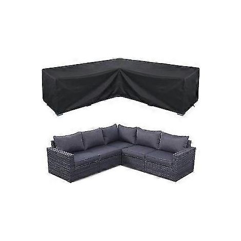 Ecksofa-Schutzhülle, wasserdicht, Gartenmöbel-Set, Outdoor-Eckmöbel-Schutzhülle, Möbelhülle, 300 x 300 x 98 cm